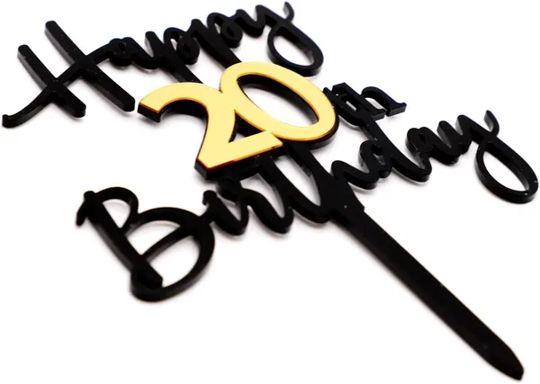 Black_Happy_20Th_Birthday_Cake_Topper_|_Double-Sided_Acrylic_Cake_Decoration_In_Black_&_Mirrored_Gold_|_Elegant_Twentieth_Birthday_Party_Cake_Topper_For_Girls_&_Boys