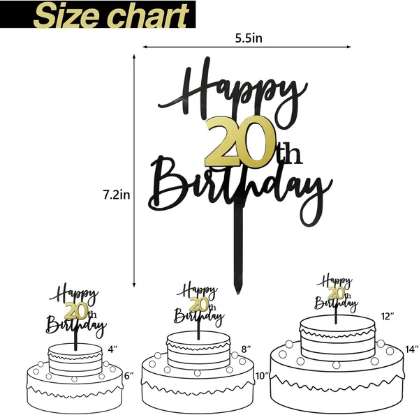 Black_Happy_20Th_Birthday_Cake_Topper_|_Double-Sided_Acrylic_Cake_Decoration_In_Black_&_Mirrored_Gold_|_Elegant_Twentieth_Birthday_Party_Cake_Topper_For_Girls_&_Boys