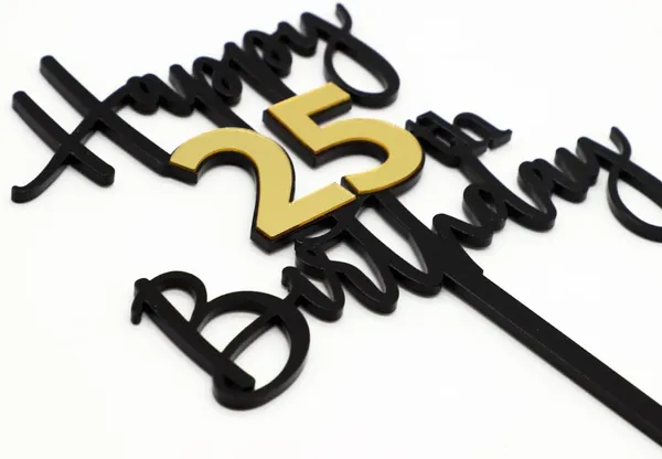 Black_Happy_25Th_Birthday_Cake_Topper_|_Double-Sided_Acrylic_Cake_Decoration_In_Black_&_Mirrored_Gold_|_Elegant_Eighteenth_Birthday_Party_Cake_Topper_For_Girls_&_Boys