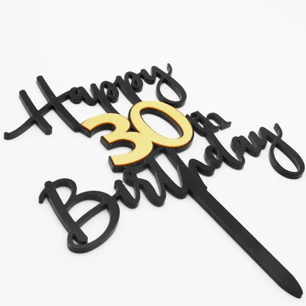 Black_Happy_30Th_Birthday_Cake_Topper_|_Double-Sided_Acrylic_Cake_Decoration_In_Black_&_Mirrored_Gold_|_Elegant_Thirtieth_Birthday_Party_Cake_Topper_For_Girls_&_Boys