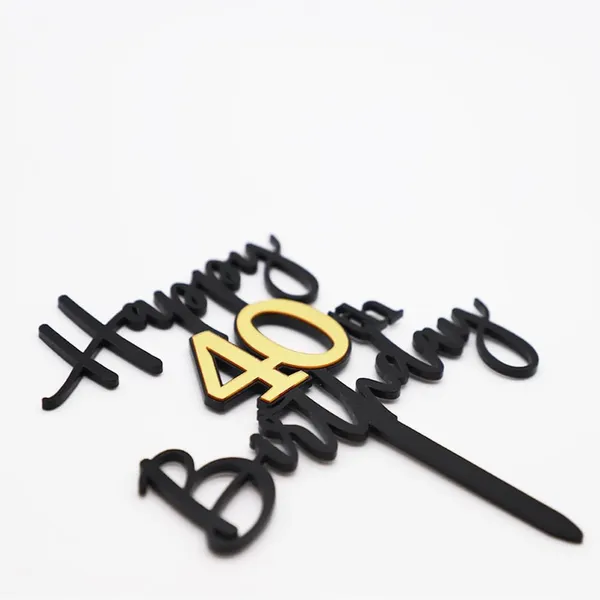 Black_Happy_40Th_Birthday_Cake_Topper_|_Double-Sided_Acrylic_Cake_Decoration_In_Black_&_Mirrored_Gold_|_Elegant_Fortieth_Birthday_Party_Cake_Topper_For_Girls_&_Boys