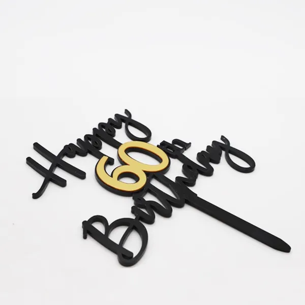 Black_Happy_60Th_Birthday_Cake_Topper_|_Double-Sided_Acrylic_Cake_Decoration_In_Black_&_Mirrored_Gold_|_Elegant_Sixtieth_Birthday_Party_Cake_Topper_For_Girls_&_Boys