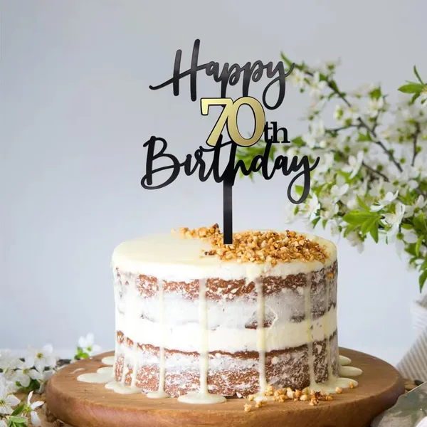 Black_Happy_70Th_Birthday_Cake_Topper_|_Double-Sided_Acrylic_Cake_Decoration_In_Black_&_Mirrored_Gold_|_Elegant_Seventieth_Birthday_Party_Cake_Topper_For_Girls_&_Boys
