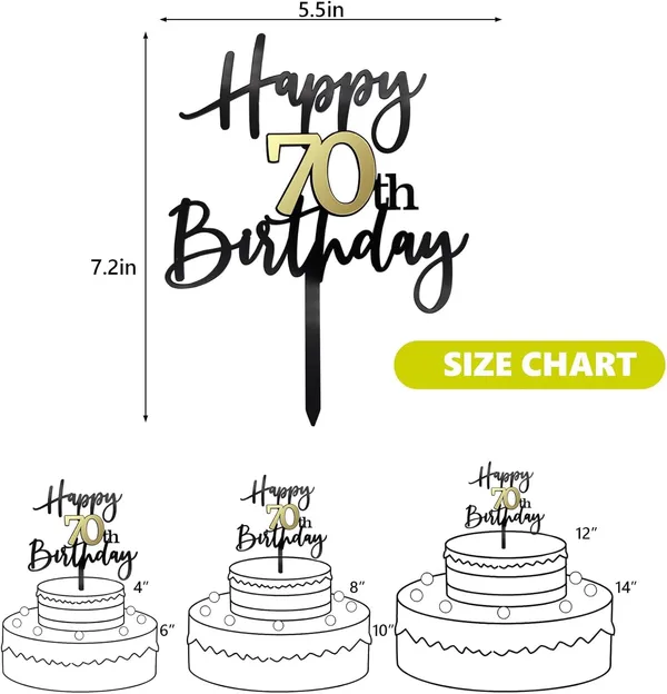 Black_Happy_70Th_Birthday_Cake_Topper_|_Double-Sided_Acrylic_Cake_Decoration_In_Black_&_Mirrored_Gold_|_Elegant_Seventieth_Birthday_Party_Cake_Topper_For_Girls_&_Boys