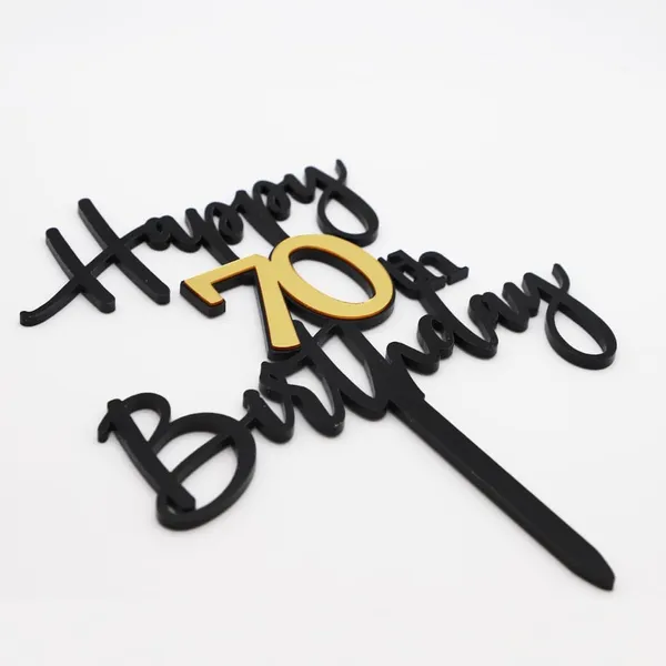 Black_Happy_70Th_Birthday_Cake_Topper_|_Double-Sided_Acrylic_Cake_Decoration_In_Black_&_Mirrored_Gold_|_Elegant_Seventieth_Birthday_Party_Cake_Topper_For_Girls_&_Boys