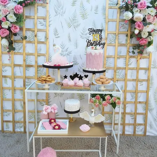 Black_Triflearte'_Pack_Of_11_13Th_Birthday_Cake_Decorations_Black_&_Gold_Glitter_|_Fabulous_Cake_Topper_With_Star_&_Heart_Picks_|_Cheers_To_13_Years_Cake_Dacor_Set_For_Birthday_&_Anniversary_Party