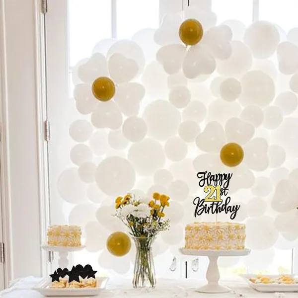 Black_Triflearte'_Pack_Of_11_Â€“_21St_Birthday_Cake_Decorations_Black_&_Gold_Glitter_|_Fabulous_Cake_Topper_With_Star_&_Heart_Picks_|_Cheers_To_21_Years_Cake_Dã©Cor_Set_For_Birthday_&_Anniversary_Party