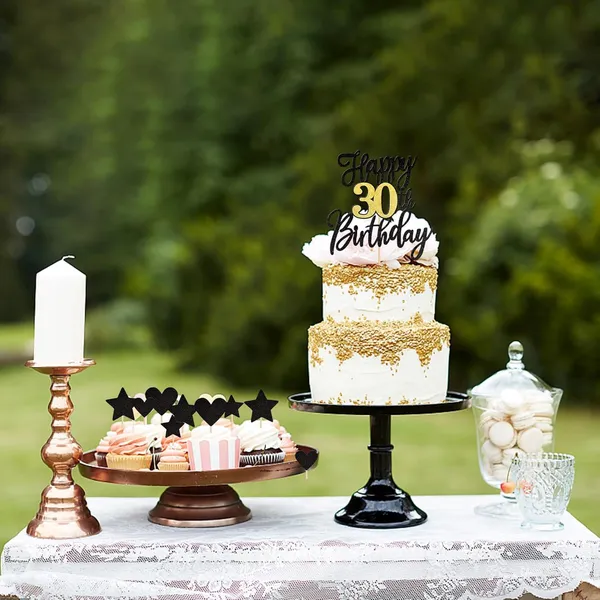 Black_Triflearte'_Pack_Of_11_Â€“_30Th_Birthday_Cake_Decorations_Black_&_Gold_Glitter_|_Fabulous_Cake_Topper_With_Star_&_Heart_Picks_|_Cheers_To_30_Years_Cake_Dã©Cor_Set_For_Birthday_&_Anniversary_Party