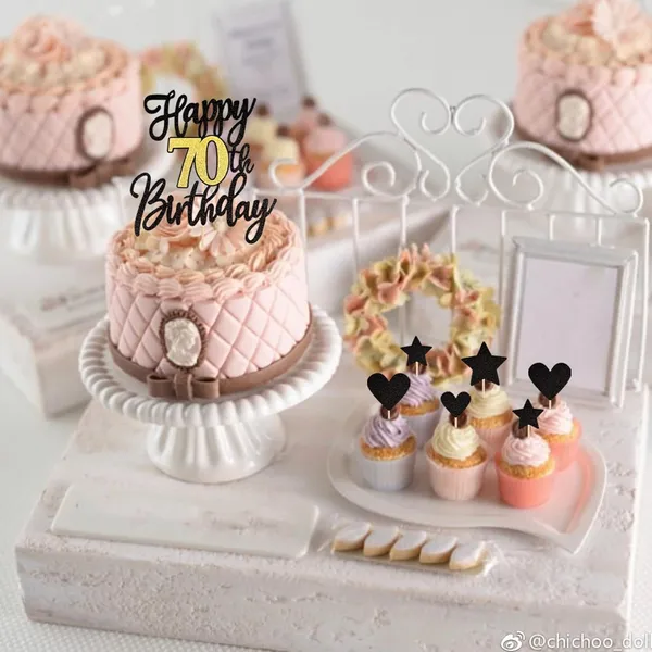Black_Triflearte'_Pack_Of_11_Â€“_70Th_Birthday_Cake_Decorations_Black_&_Gold_Glitter_|_Fabulous_Cake_Topper_With_Star_&_Heart_Picks_|_Cheers_To_70_Years_Cake_Dã©Cor_Set_For_Birthday_&_Anniversary_Party