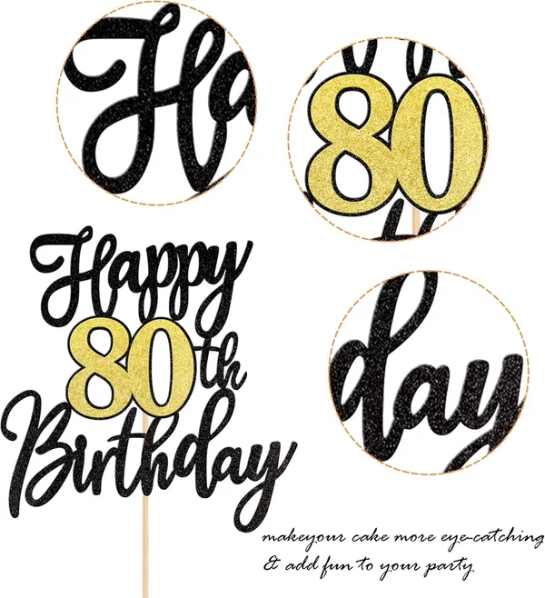 Black_Triflearte'_Pack_Of_11_Â€“_80Th_Birthday_Cake_Decorations_Black_&_Gold_Glitter_|_Fabulous_Cake_Topper_With_Star_&_Heart_Picks_|_Cheers_To_80_Years_Cake_Dã©Cor_Set_For_Birthday_&_Anniversary_Party