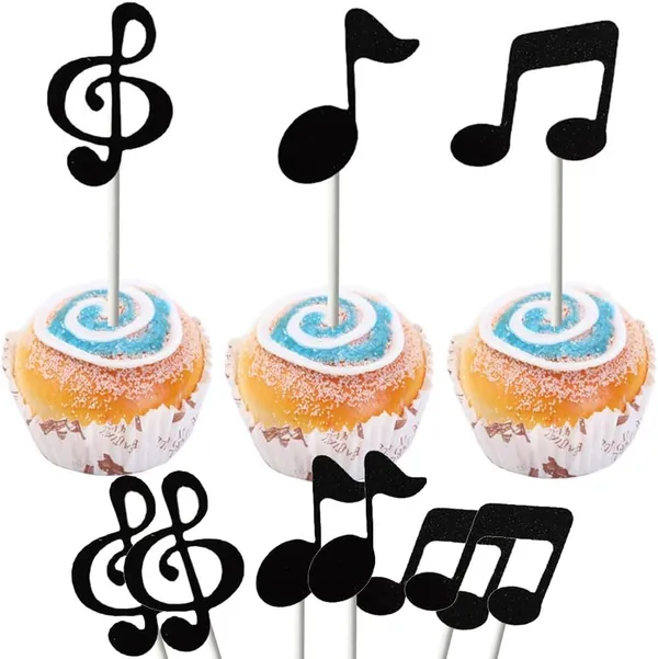 Black_Happy_Birthday_Cake_Topper_With_Dance_Theme_Cupcake_Toppers_|_Black_Glitter_Dancer_Silhouette_&_Music_Note_Cake_Picks_|_Party_Decorations_For_Dance-Themed_Birthday_Celebrations_|_Pack_Of_12