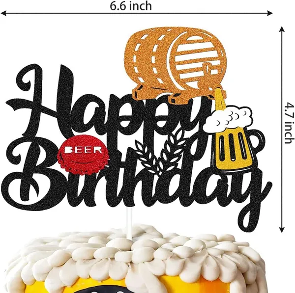 Red_Happy_Birthday_Beer_Barrel_Cake_Topper_|_Black_Glitter_Cake_Topper_With_Beer_Mug,_Barrel_&_Cap_Design_|_Funny_Adult_Birthday_Party_Decoration_|_Pre-Assembled_Cake_Decor_For_Men