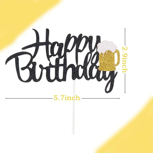 Gold_Happy_Birthday_Beer_Mug_Cake_Topper_|_Black_Glitter_Cake_Decoration_For_Men_&_Adults_|_Golden_Beer_Glass_Theme_|_Pre-Assembled_Funny_Birthday_Party_Supply_For_Beer_Lovers