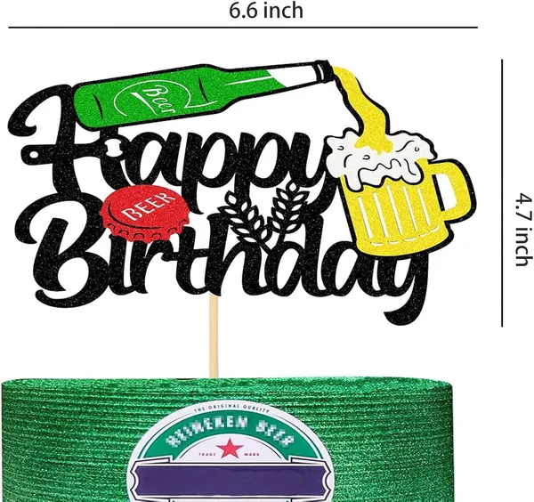 Red_Beer_Theme_Happy_Birthday_Cake_Topper_|_Black_Glitter_Cake_Topper_With_Beer_Bottle_&_Mug_Design_|_Funny_Party_Cake_Decoration_For_Men_&_Adults_|_Pre-Assembled_Cake_Decor_For_Birthday