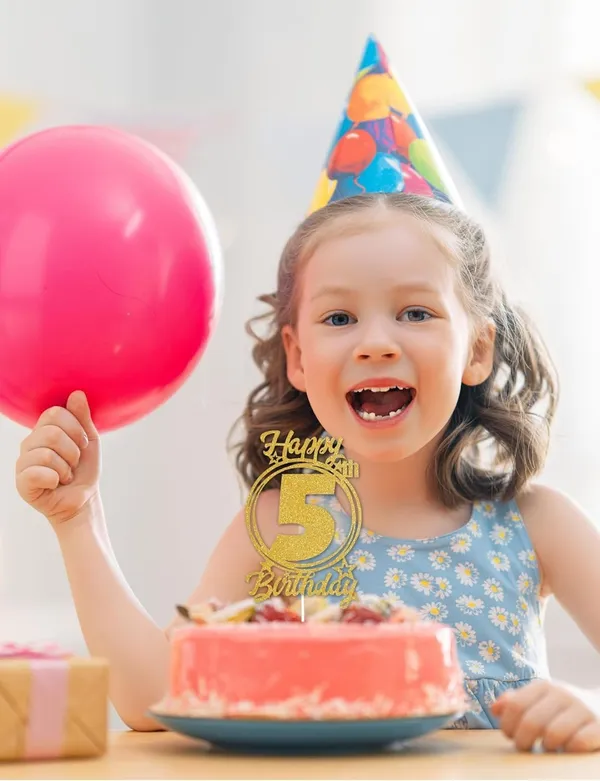 Gold_72Nd_Birthday_Cake_Topper_|_Gold_Glitter_Cake_Decoration_|_Birthday_Party_Decoration_Supplies_For_Girls_&_Boys_|_Reusable_Glitter_Cake_Topper_For_Celebration