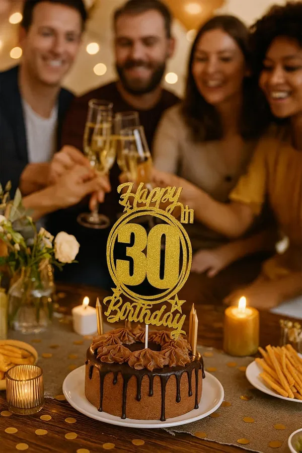 Gold_83Rd_Birthday_Cake_Topper_|_Gold_Glitter_Cake_Decoration_|_Birthday_Party_Decoration_Supplies_For_Girls_&_Boys_|_Reusable_Glitter_Cake_Topper_For_Celebration