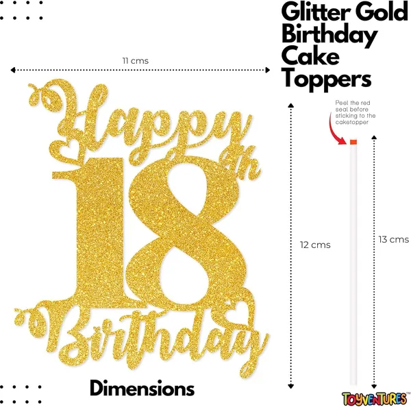Gold_Happy_18Th_Birthday_Cake_Topper_|_Glitter_Gold_Cake_Topper_For_Birthday_|_Reusable_&_Elegant_Cake_Décor_For_Girls,_Boys,_Adults_|_Pre-Assembled_Cake_Decoration_Topper