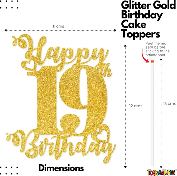 Gold_Happy_19Th_Birthday_Cake_Topper_|_Glitter_Gold_Cake_Topper_For_Birthday_|_Reusable_&_Elegant_Cake_Décor_For_Girls,_Boys,_Adults_|_Pre-Assembled_Cake_Decoration_Topper