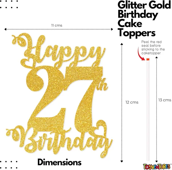 Gold_Happy_27Th_Birthday_Cake_Topper_|_Glitter_Gold_Cake_Topper_For_Birthday_|_Reusable_&_Elegant_Cake_Décor_For_Girls,_Boys,_Adults_|_Pre-Assembled_Cake_Decoration_Topper
