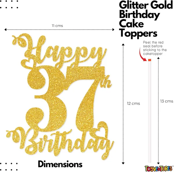 Gold_Happy_37Th_Birthday_Cake_Topper_|_Glitter_Gold_Cake_Topper_For_Birthday_|_Reusable_&_Elegant_Cake_Décor_For_Girls,_Boys,_Adults_|_Pre-Assembled_Cake_Decoration_Topper