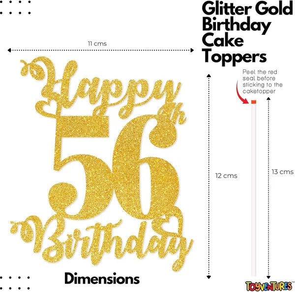 Gold_Happy_56Th_Birthday_Cake_Topper_|_Glitter_Gold_Cake_Topper_For_Birthday_|_Reusable_&_Elegant_Cake_Décor_For_Girls,_Boys,_Adults_|_Pre-Assembled_Cake_Decoration_Topper