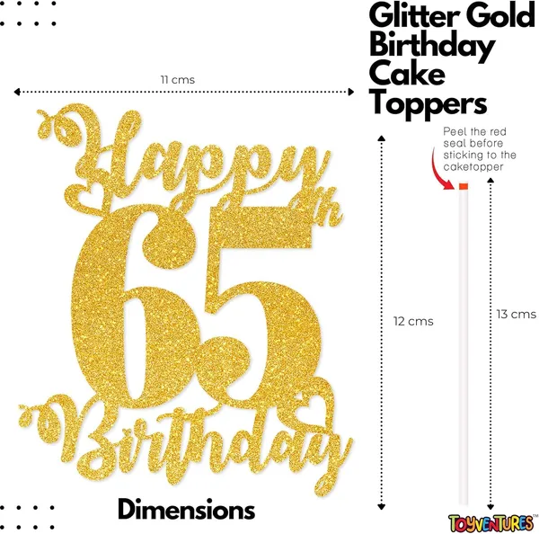 Gold_Happy_65Th_Birthday_Cake_Topper_|_Glitter_Gold_Cake_Topper_For_Birthday_|_Reusable_&_Elegant_Cake_Décor_For_Girls,_Boys,_Adults_|_Pre-Assembled_Cake_Decoration_Topper