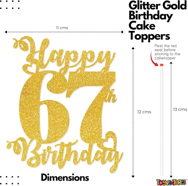 Gold_Happy_67Th_Birthday_Cake_Topper_|_Glitter_Gold_Cake_Topper_For_Birthday_|_Reusable_&_Elegant_Cake_Décor_For_Girls,_Boys,_Adults_|_Pre-Assembled_Cake_Decoration_Topper