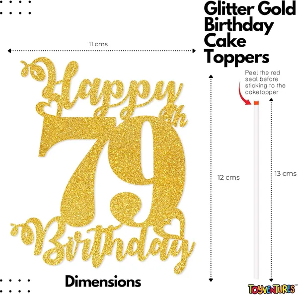 Gold_Happy_79Th_Birthday_Cake_Topper_|_Glitter_Gold_Cake_Topper_For_Birthday_|_Reusable_&_Elegant_Cake_Décor_For_Girls,_Boys,_Adults_|_Pre-Assembled_Cake_Decoration_Topper