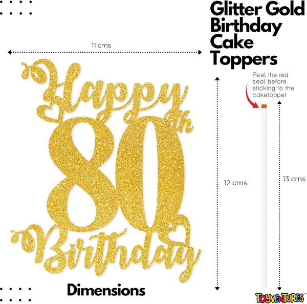 Gold_Happy_80Th_Birthday_Cake_Topper_|_Glitter_Gold_Cake_Topper_For_Birthday_|_Reusable_&_Elegant_Cake_Décor_For_Girls,_Boys,_Adults_|_Pre-Assembled_Cake_Decoration_Topper