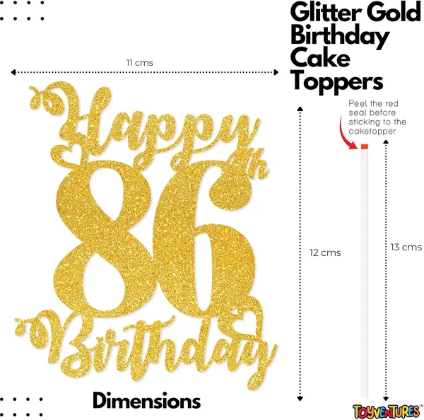 Gold_Happy_86Th_Birthday_Cake_Topper_|_Glitter_Gold_Cake_Topper_For_Birthday_|_Reusable_&_Elegant_Cake_Décor_For_Girls,_Boys,_Adults_|_Pre-Assembled_Cake_Decoration_Topper