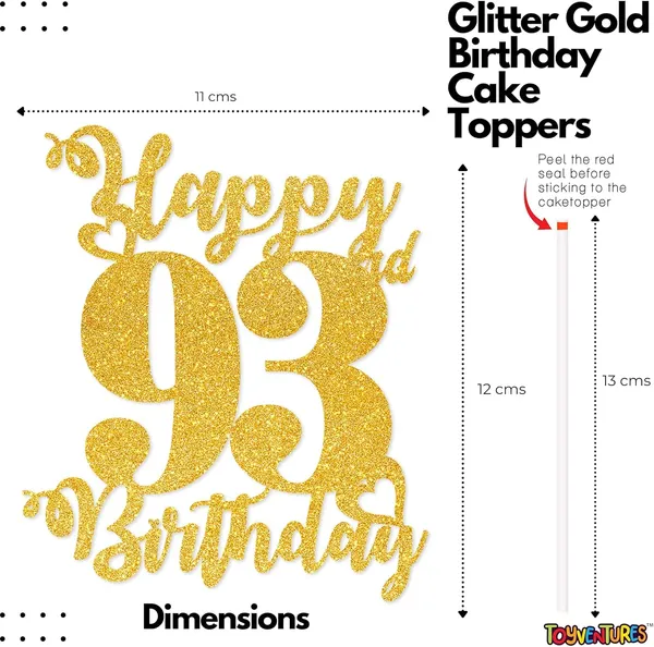 Gold_Happy_93Rd_Birthday_Cake_Topper_|_Glitter_Gold_Cake_Topper_For_Birthday_|_Reusable_&_Elegant_Cake_Décor_For_Girls,_Boys,_Adults_|_Pre-Assembled_Cake_Decoration_Topper