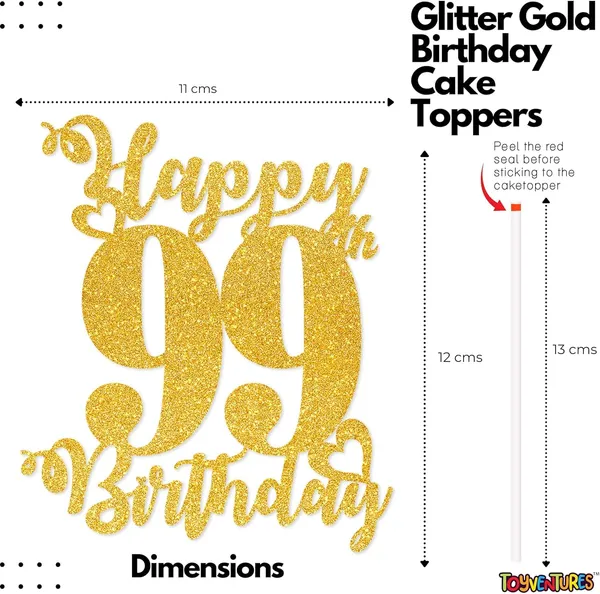 Gold_Happy_99Th_Birthday_Cake_Topper_|_Glitter_Gold_Cake_Topper_For_Birthday_|_Reusable_&_Elegant_Cake_Décor_For_Girls,_Boys,_Adults_|_Pre-Assembled_Cake_Decoration_Topper