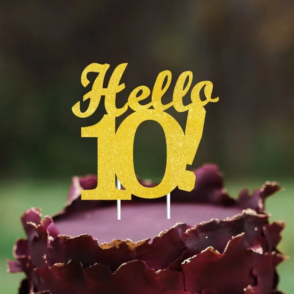 Gold_Hello_10_Cake_Topper_|_Gold_Glitter_Birthday_Cake_Topper_For_Women_&_Men_|_Elegant_10Th_Celebration_Decoration_For_Milestone_Parties_|_Reusable_Cake_Decor