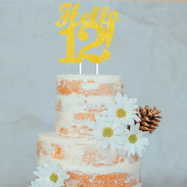 Gold_Hello_12_Cake_Topper_|_Gold_Glitter_Birthday_Cake_Topper_For_Women_&_Men_|_Elegant_12Th_Celebration_Decoration_For_Milestone_Parties_|_Reusable_Cake_Decor