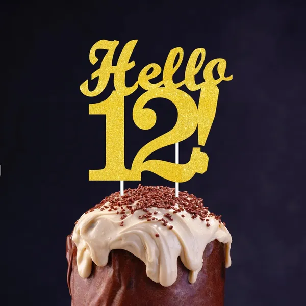 Gold_Hello_12_Cake_Topper_|_Gold_Glitter_Birthday_Cake_Topper_For_Women_&_Men_|_Elegant_12Th_Celebration_Decoration_For_Milestone_Parties_|_Reusable_Cake_Decor