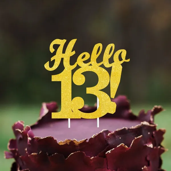 Gold_Hello_13_Cake_Topper_|_Gold_Glitter_Birthday_Cake_Topper_For_Women_&_Men_|_Elegant_13Th_Celebration_Decoration_For_Milestone_Parties_|_Reusable_Cake_Decor