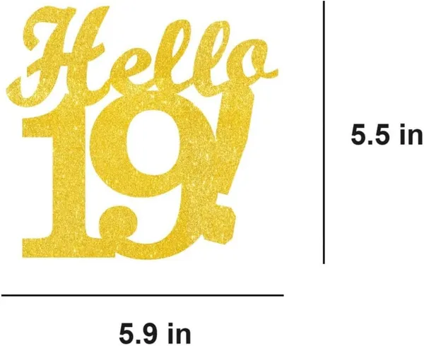 Gold_Hello_19_Cake_Topper_|_Gold_Glitter_Birthday_Cake_Topper_For_Women_&_Men_|_Elegant_19Th_Celebration_Decoration_For_Milestone_Parties_|_Reusable_Cake_Decor