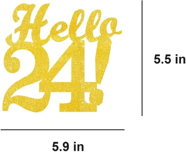 Gold_Hello_24_Cake_Topper_|_Gold_Glitter_Birthday_Cake_Topper_For_Women_&_Men_|_Elegant_24Th_Celebration_Decoration_For_Milestone_Parties_|_Reusable_Cake_Decor