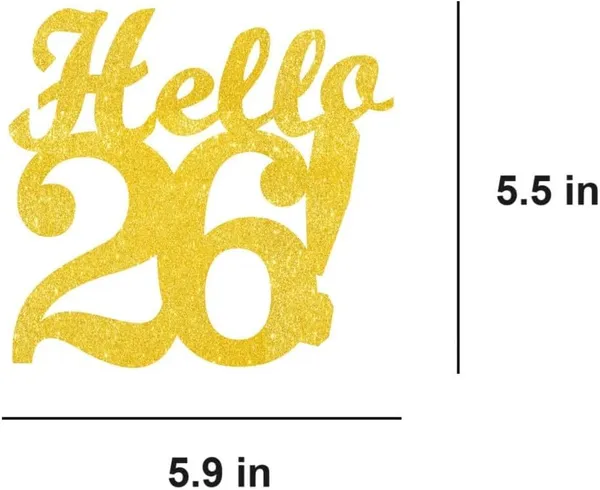 Gold_Hello_26_Cake_Topper_|_Gold_Glitter_Birthday_Cake_Topper_For_Women_&_Men_|_Elegant_26Th_Celebration_Decoration_For_Milestone_Parties_|_Reusable_Cake_Decor
