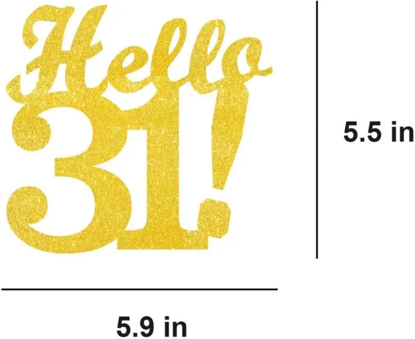 Gold_Hello_31_Cake_Topper_|_Gold_Glitter_Birthday_Cake_Topper_For_Women_&_Men_|_Elegant_31St_Celebration_Decoration_For_Milestone_Parties_|_Reusable_Cake_Decor