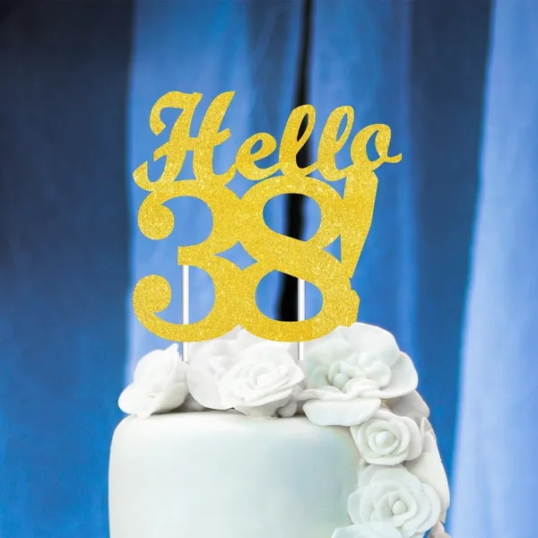 Gold_Hello_38_Cake_Topper_|_Gold_Glitter_Birthday_Cake_Topper_For_Women_&_Men_|_Elegant_38Th_Celebration_Decoration_For_Milestone_Parties_|_Reusable_Cake_Decor