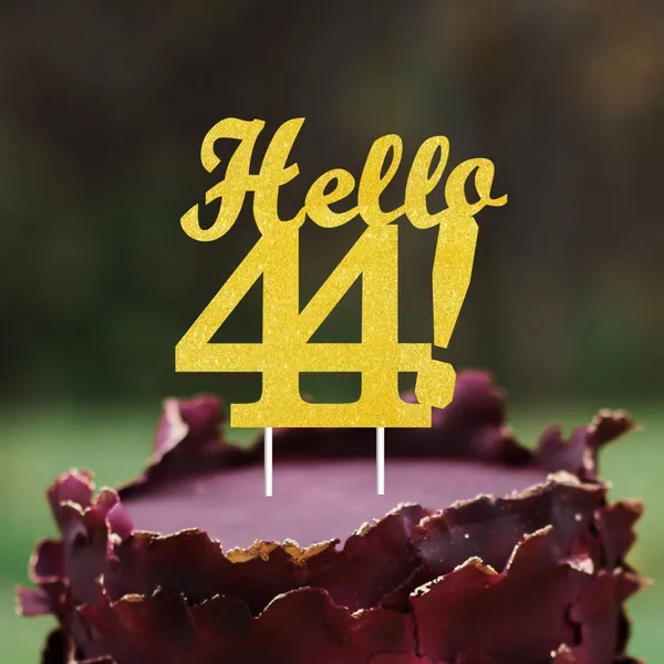 Gold_Hello_44_Cake_Topper_|_Gold_Glitter_Birthday_Cake_Topper_For_Women_&_Men_|_Elegant_44Th_Celebration_Decoration_For_Milestone_Parties_|_Reusable_Cake_Decor