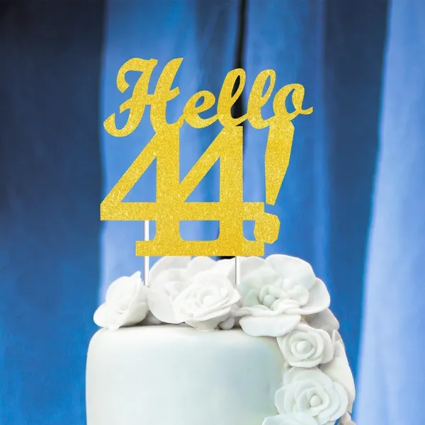 Gold_Hello_44_Cake_Topper_|_Gold_Glitter_Birthday_Cake_Topper_For_Women_&_Men_|_Elegant_44Th_Celebration_Decoration_For_Milestone_Parties_|_Reusable_Cake_Decor