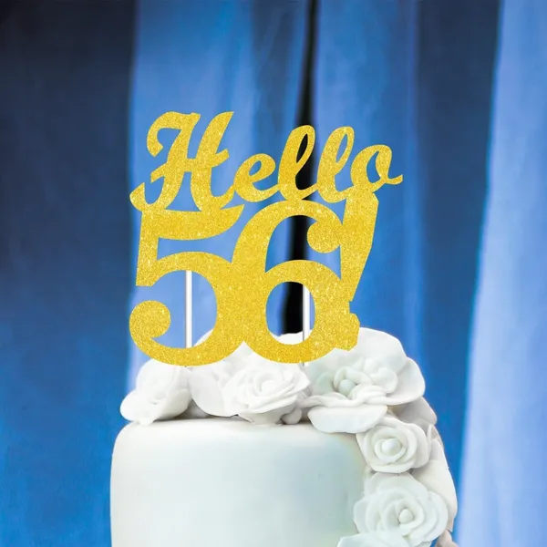 Gold_Hello_56_Cake_Topper_|_Gold_Glitter_Birthday_Cake_Topper_For_Women_&_Men_|_Elegant_56Th_Celebration_Decoration_For_Milestone_Parties_|_Reusable_Cake_Decor