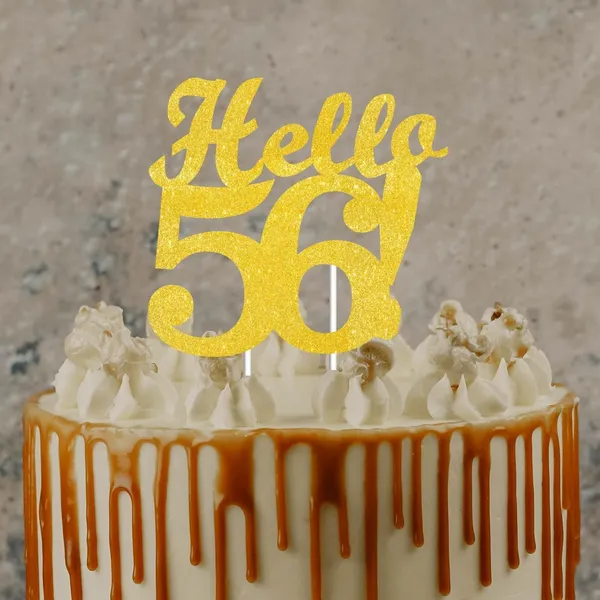Gold_Hello_56_Cake_Topper_|_Gold_Glitter_Birthday_Cake_Topper_For_Women_&_Men_|_Elegant_56Th_Celebration_Decoration_For_Milestone_Parties_|_Reusable_Cake_Decor