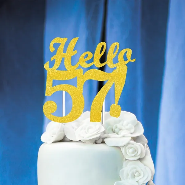 Gold_Hello_57_Cake_Topper_|_Gold_Glitter_Birthday_Cake_Topper_For_Women_&_Men_|_Elegant_57Th_Celebration_Decoration_For_Milestone_Parties_|_Reusable_Cake_Decor
