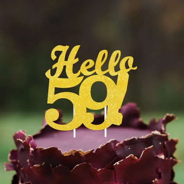 Gold_Hello_59_Cake_Topper_|_Gold_Glitter_Birthday_Cake_Topper_For_Women_&_Men_|_Elegant_59Th_Celebration_Decoration_For_Milestone_Parties_|_Reusable_Cake_Decor