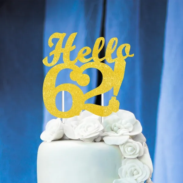 Gold_Hello_62_Cake_Topper_|_Gold_Glitter_Birthday_Cake_Topper_For_Women_&_Men_|_Elegant_62Th_Celebration_Decoration_For_Milestone_Parties_|_Reusable_Cake_Decor