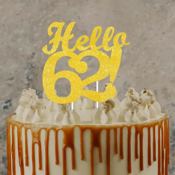 Gold_Hello_62_Cake_Topper_|_Gold_Glitter_Birthday_Cake_Topper_For_Women_&_Men_|_Elegant_62Th_Celebration_Decoration_For_Milestone_Parties_|_Reusable_Cake_Decor