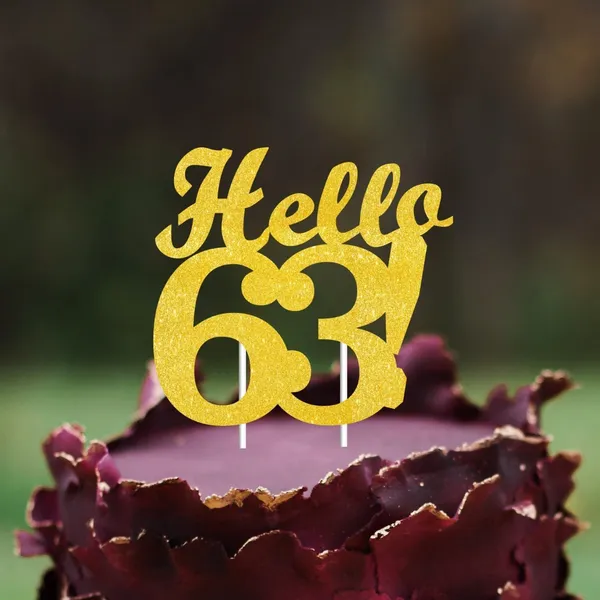 Gold_Hello_63_Cake_Topper_|_Gold_Glitter_Birthday_Cake_Topper_For_Women_&_Men_|_Elegant_63Rd_Celebration_Decoration_For_Milestone_Parties_|_Reusable_Cake_Decor
